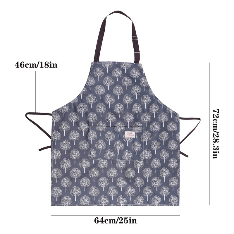 AKlamater 3 PCS Women Apron with Pockets Adjustable Cooking Aprons