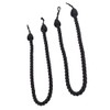 SNODDAS Cord Tiebacks Pack of 2 Black