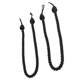SNODDAS Cord Tiebacks Pack of 2 Black