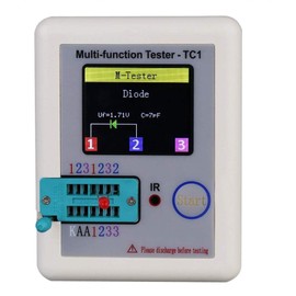 WINGONEER 1.8-Inch Colorful Display Pocket Compatible Multi-Function TFT Backlight Transistor LCR-TC1 Diode Triode Capacitor Resistor Transistor LW21 Tester