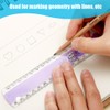 5 Pieces Acrylic Ruler Folding Rulers Rulers Geometric Folding Rulers