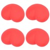 12 Pcs Heart Stress Toy Elastic Soft Simulation Rubber Red
