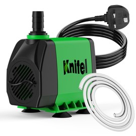 Knifel Knifel Submersible Pump 2500L/H 45W Dry Burning Protection with Ultra Quiet Design 2.5m High Lift for Fountains, Hydroponics, Ponds, Aquariums & More