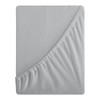 Aisbo Single Fitted Sheet Grey - Extra Deep Pocket Bed