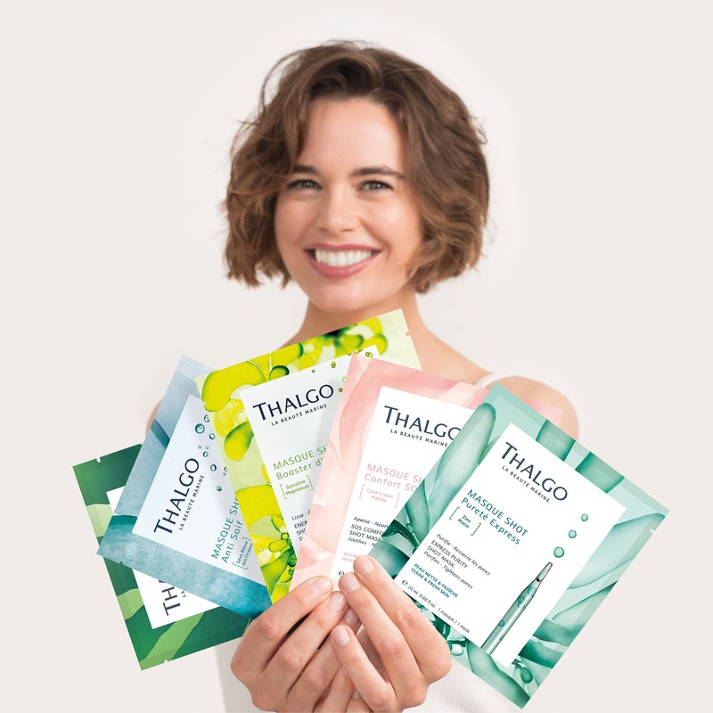 THALGO Cleansing mask with matting effect shot mask cleanses the