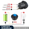Waterproof Round Rocker Switch, Waterproof Toggle Switch, 6 Pack Toggle