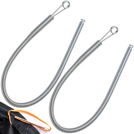 CustomyLife 2Pcs Spring Drawstring Needle Threader, Stainless Steel DIY Rope Threader Clip Easy Sewing Drawstrings Replacement Tool for Hoodies, Pants
