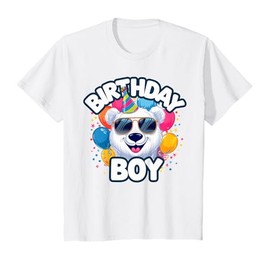 Kids Birthday Boy Polar Bear Kids T-Shirt