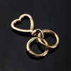 [FUSSED] 1 Pcs Spring Coil Heart Key Chain Clip Heart
