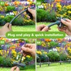 TRJZWA 172FT Drip Irrigation System Kit with 2 Zone Water