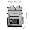 Large Waterproof Leakproof Insulated Cooler Backpack(Black)