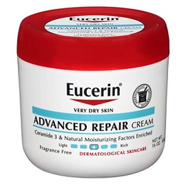 Eucerin Creme Advanced Repair 16 Ounce Jar (473ml) (6 Pack)