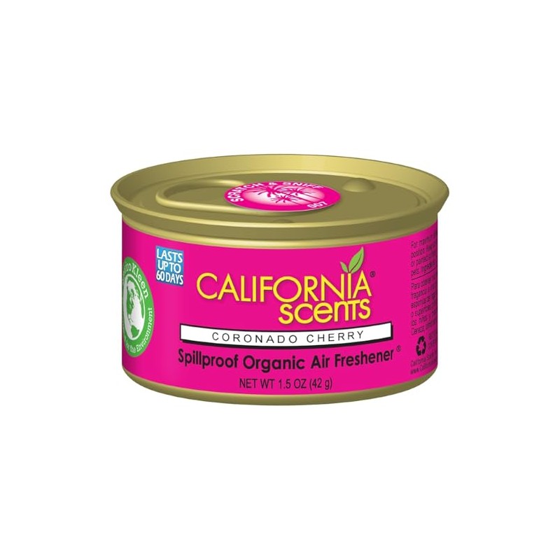 California Scents Spillproof Organic Air Fresheners, 1.5 Ounce Can, (2