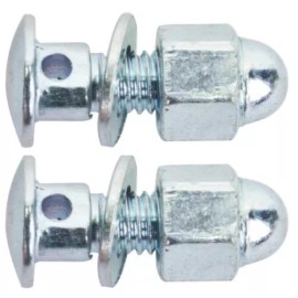 F&R 2 TWO Pack BICYCLE BIKE 6MM BRAKE CABLE ANCHOR BOLTs NEW In SILVER.