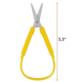 3Pcs Loop Scissors Adaptive Design Scissor Colorful Handle Self-Opening Safety Scissors for Kids Children Schools Special Need 5.5 Inch