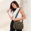 KALIDI FANCY FOREST Shoulder Bag, Large Capacity, 10 Pockets, Crossbody