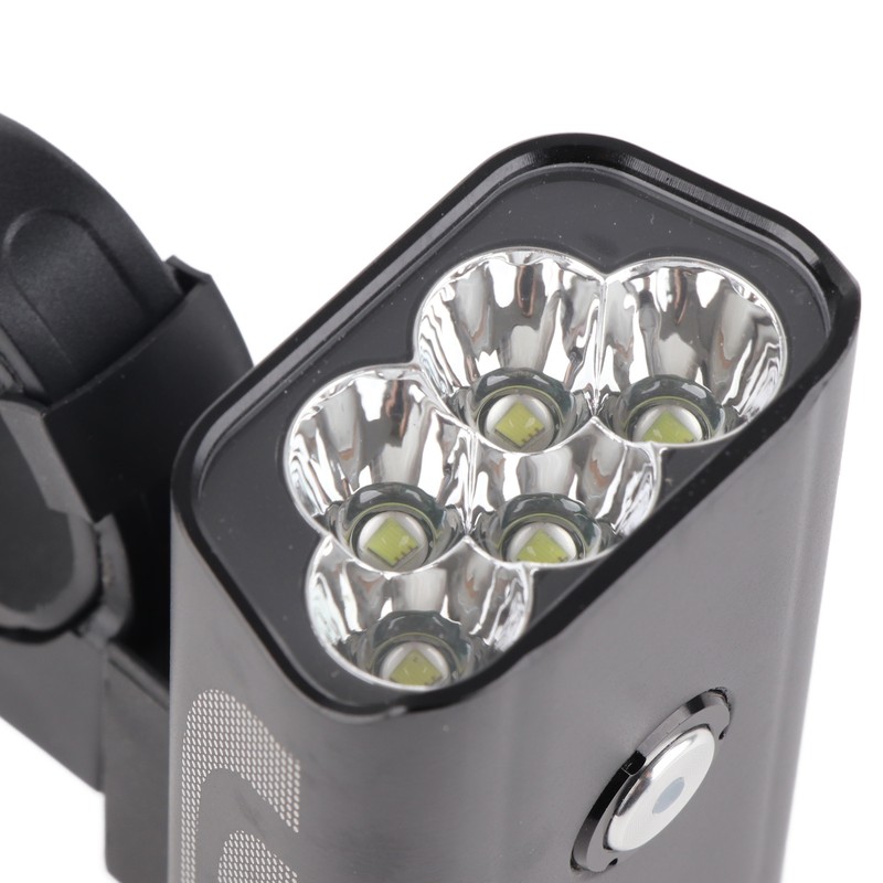 Bike Headlight 6000lm 6 Modes IPX6 Waterproof USB Charging 5