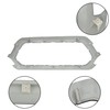 TJHSM Front Upper Grille Outer Frame Surround Black Textured Replacement