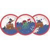 Procos 90243 Pirate Party Plates Cardboard Pack of 8 Red