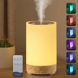 RONSXY 3 en 1 Difusor de Aceites Esenciales, Humidificador de Aromaterapia 150ml con 7 Colores LED Humidificador y Difusor Silencioso y Lámpara Nocturna para Casa, Dormitorio y Oficina