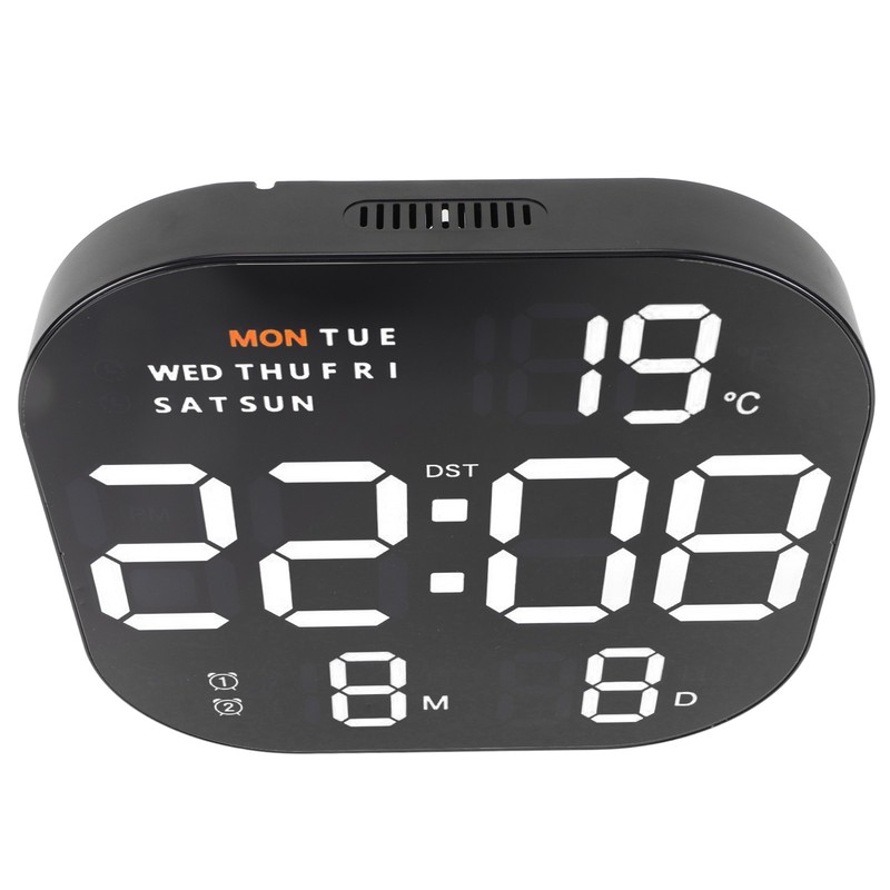 Digital Clock Large Screen LED USB 5V Remote Multifunctional Temperature