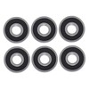 10Pcs Deep Groove Ball Bearing Rubber Seals Extra Light Series