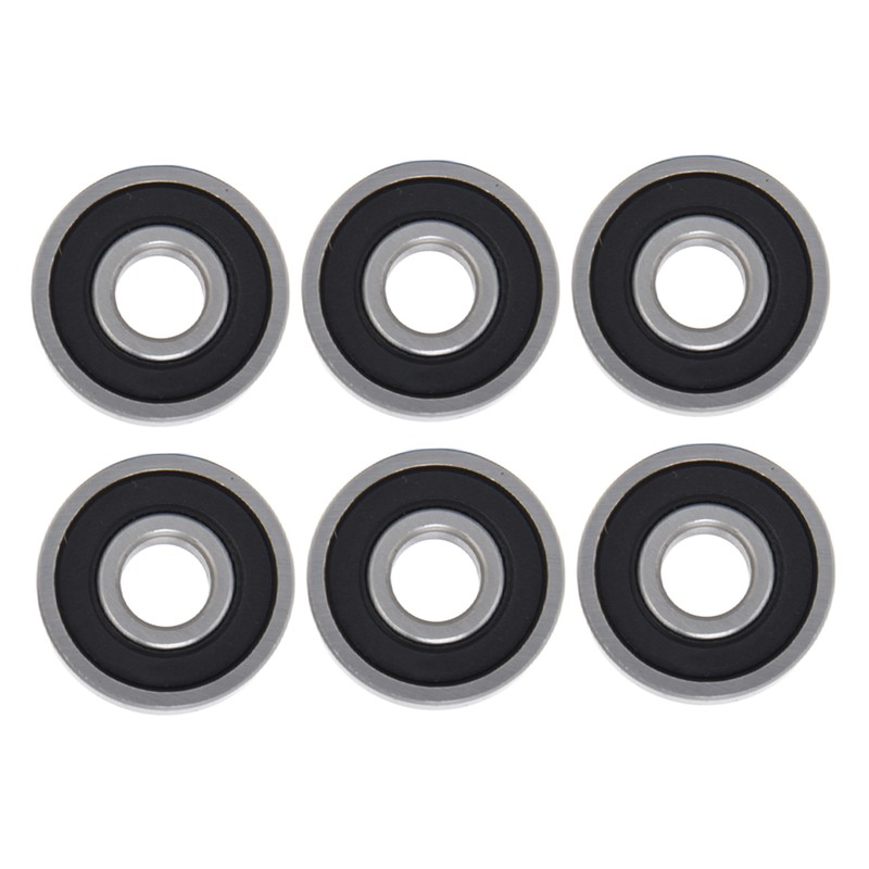 10Pcs Deep Groove Ball Bearing Rubber Seals Extra Light Series