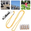 Stainless Steel Ultrasonic Pigeon Whistle with Lanyard for Dog Bird