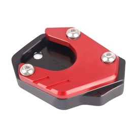 CHIFUN Kickstand Enlarger Pad Side Stand Extension Plate Replacement for Honda CBR500R CB500F CB500X CB650R CBR650R CB125R CB300R CB400X 2013-2022(Red)