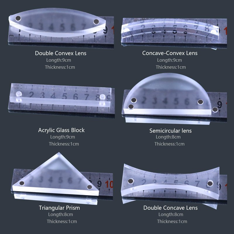 STEM Magnetism Physics Optical Experiment Set,Magnetic Convex Lens Concave Mirror