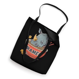Rhino Ramen Bowl Japanese Noodles Artwork Rhino Noodle Art Tote Bag