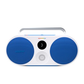 Polaroid P3 Music Player (Blue) - Retro-Futuristic Boombox Wireless Bluetooth Speaker Rechargeable with Dual Stereo Pairing