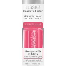 essie Strength and Color Nail Care Polish, Punch It Up, Full Coverage Pink with Blue Undertones, 0.46 Ounce