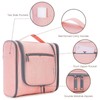 Travel toiletry bag for hanging, Pink (Large)