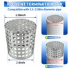 Boltigen 2PCS PVC Termination Mesh Screen Vent Covers, Stainless Steel