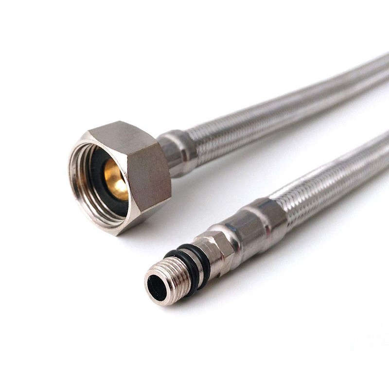 Pair M10 (10mm) x 1/2 x 600mm (60cm) Flexible Tap