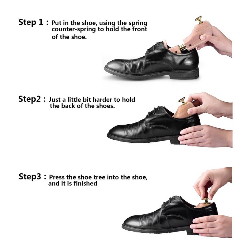 Logei (1 Pair) Cedar Wood Shoe Tree Shoe Stretcher Shaper