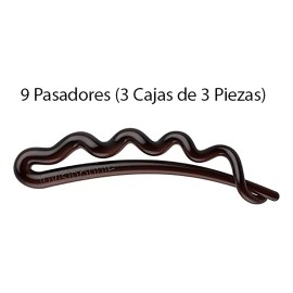 Invisibobble 3 Paq Pasadores Cabello Invisibobble Plástico Café C05