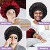 Himoswis Reversible Satin Bonnet for Men,Bonnets for Black Women Sleeping,Men