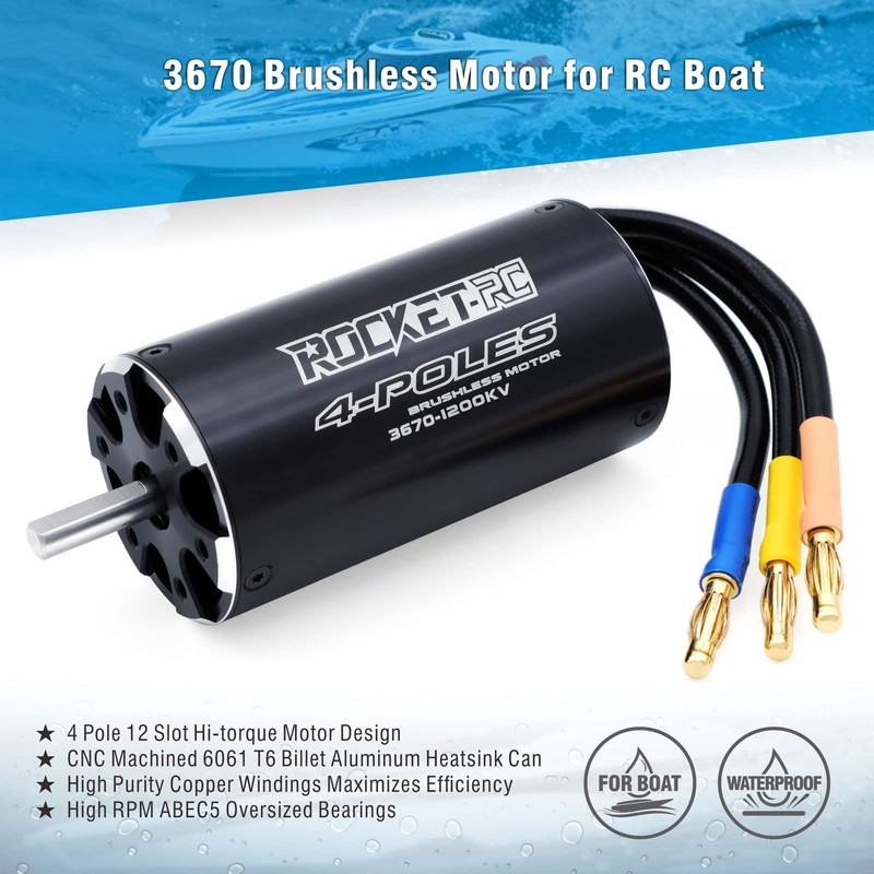 Surpass Hobby Brushless Rc Boat Motor 3670 3050KV Brushless Motor