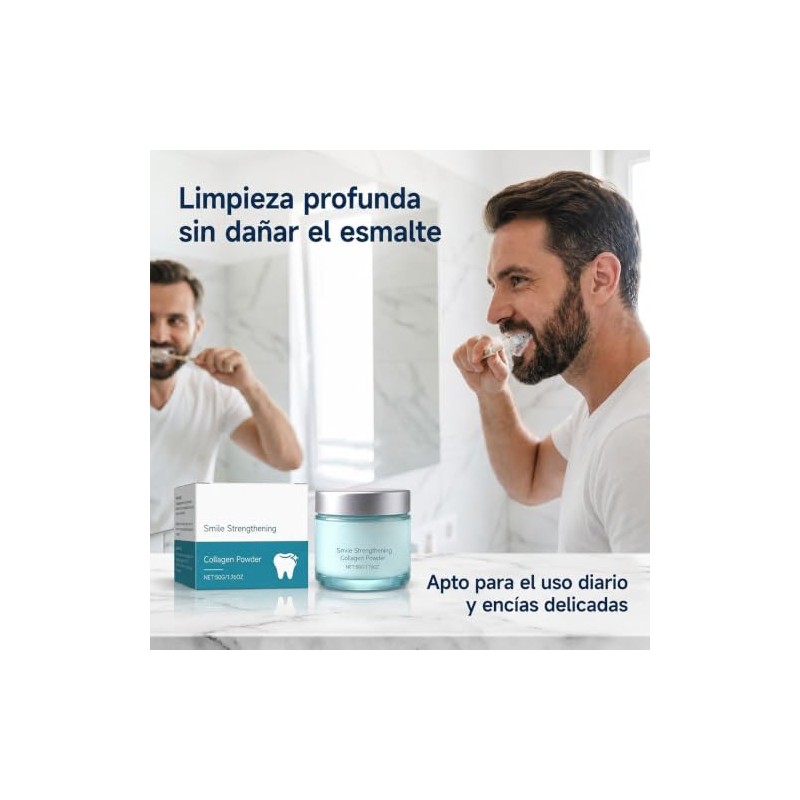Polvo de Colgeno para Encas, Colgeno en Polvo para Dientes,