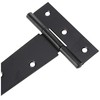 Duratool D00915 T-Hinges Black Zinc Plated 10" (254mm) 2 Pack