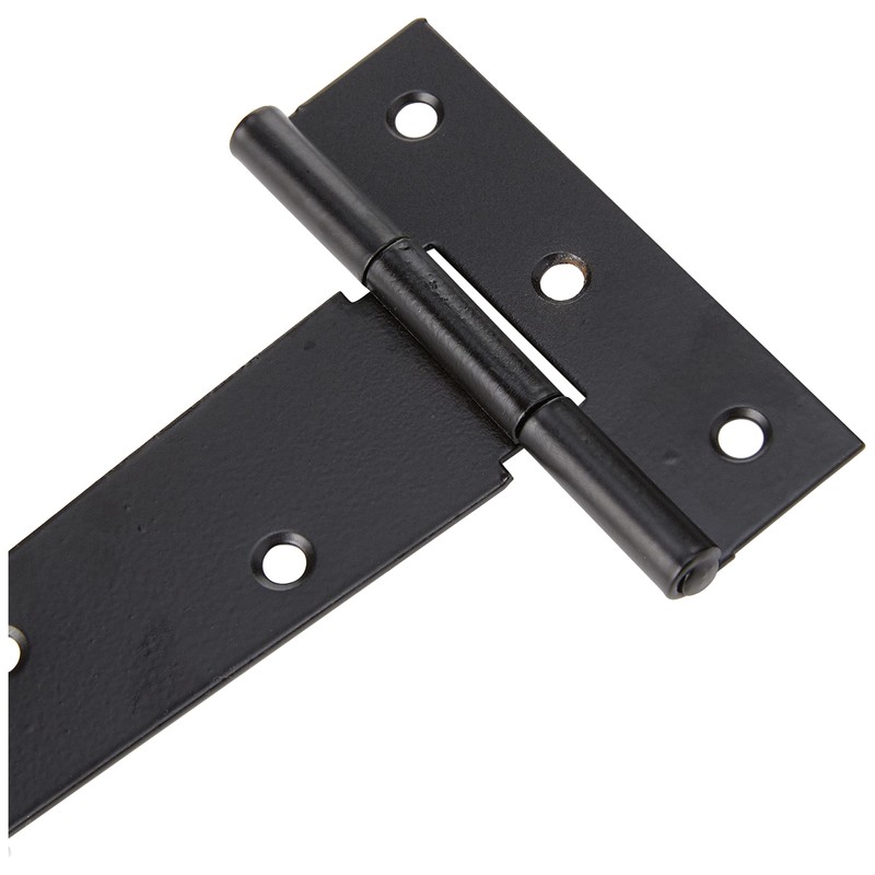 Duratool D00915 T-Hinges Black Zinc Plated 10" (254mm) 2 Pack