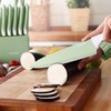 hecef 15 Pieces Kitchen Knife Set with Built-in Sharpening Wooden