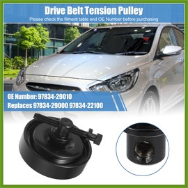 HOPESPANNER 97834-29010 Car Drive Belt Tension Pulley for Hyundai Accent Elantra Tiburon Tucson 1995-2012 Belt Tensioner Idler Pulley 97834-29000 97834-22100 Replace Parts Vehicle Components