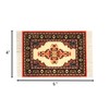 Carpet Coasters, Set 4 Turkish Rug Style Table Drink mats,