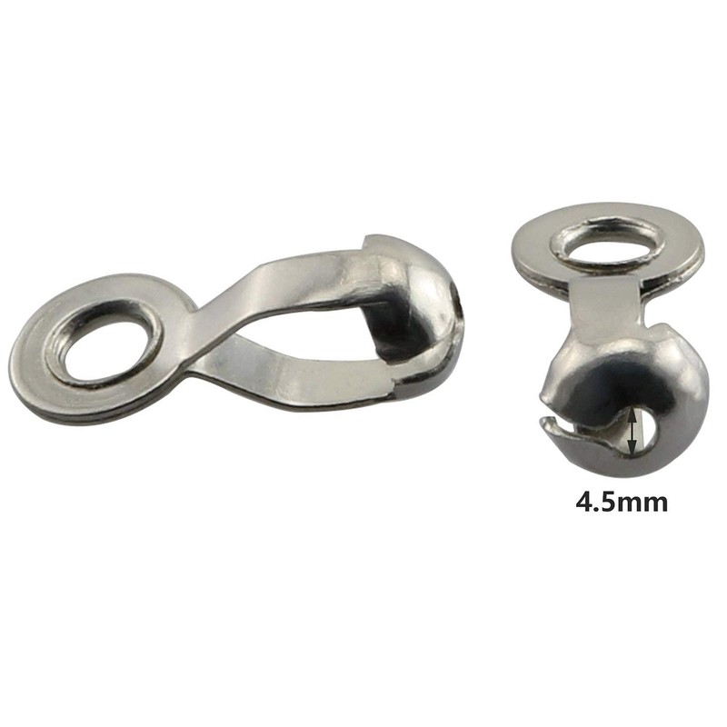 Longdex Ball Chain Pull Loop Connectors 20PCS Silver Ceiling Fan