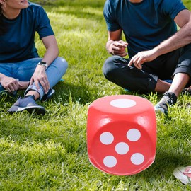 TOYANDONA Classroom Soft Dice Giant Foam Dice Large Foam Dice Cubes Jumbo Playing Dice for Adults Family Yard Outdoor Games Party Supplies 20cm
