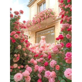 200+ Climbing Rose Seeds for Planting Outdoors - Vibrant Vine Flower, Long-Blooming Ornamental Garden Blooms (Pink)