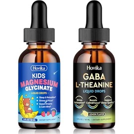 Magnesium Glycinate & GABA L-Theanine Liquid Drops for Kids & Adults